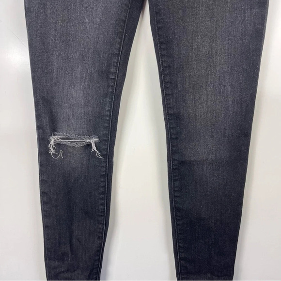 Hudson Natalie Mid Rise Super Skinny Ankle Jeans Distressed Size 24 - Picture 3 of 9